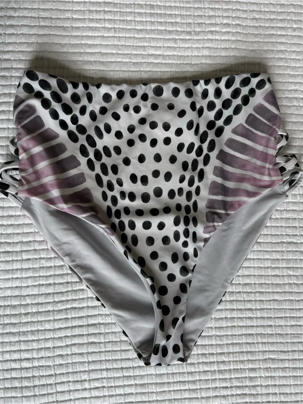 Mara Hoffman High-Waist Polka Dot Swim Bottoms